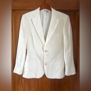Zara Men’s 100% Linen Blazer in Oyster White sz 36